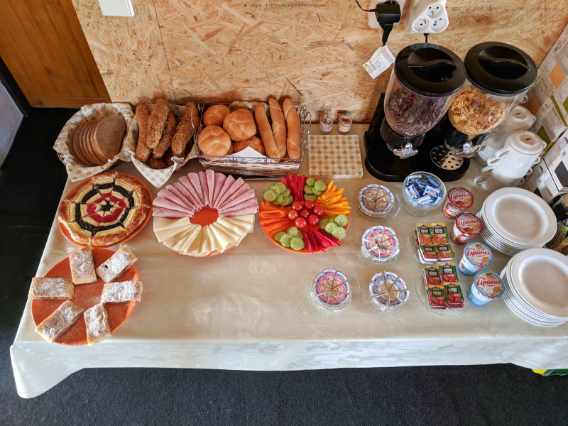 Pohoda u Lva - Snídaně formou švědského stolu